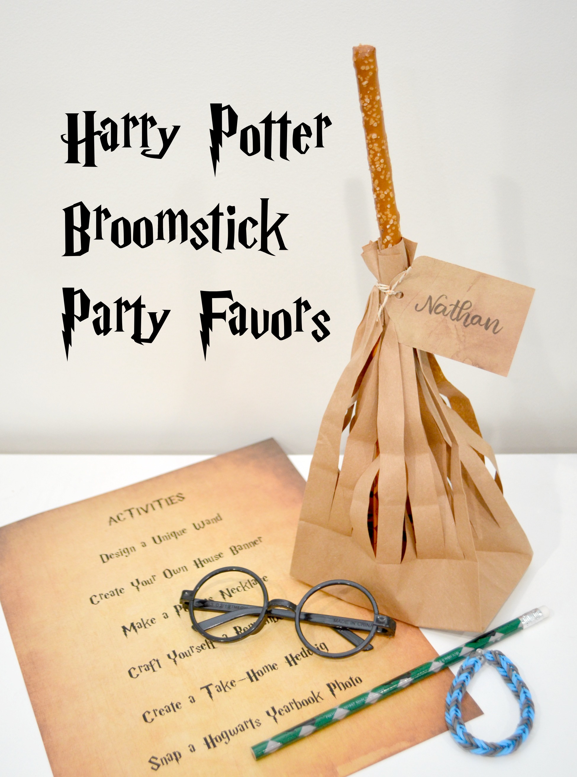 Harry Potter Broomstick Party Favors - Amy Latta Creations